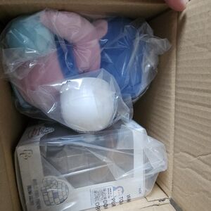 Blue and Pink Plush Toy